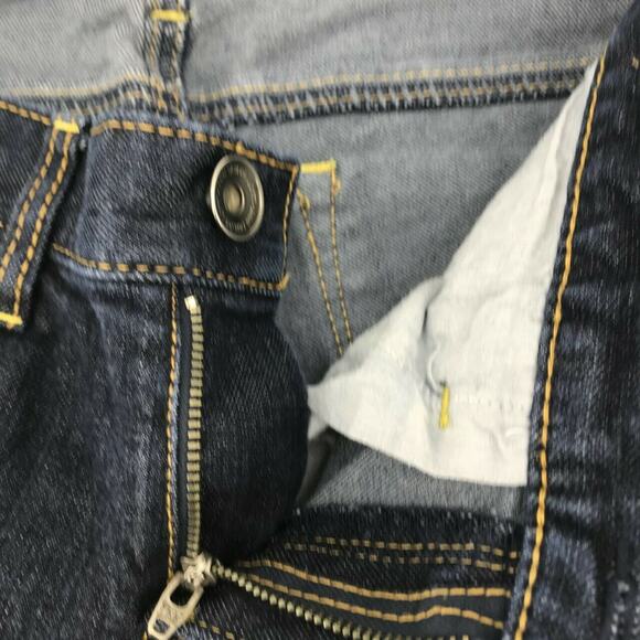 Ann Taylor LOFT Women's Modern Crop Jeans Size 2 Dark Wash Stretch Leg Zip NWOT - Picture 4 of 7